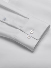 Slim Fit Solid Point Collar Supima Cotton Dress Shirt
