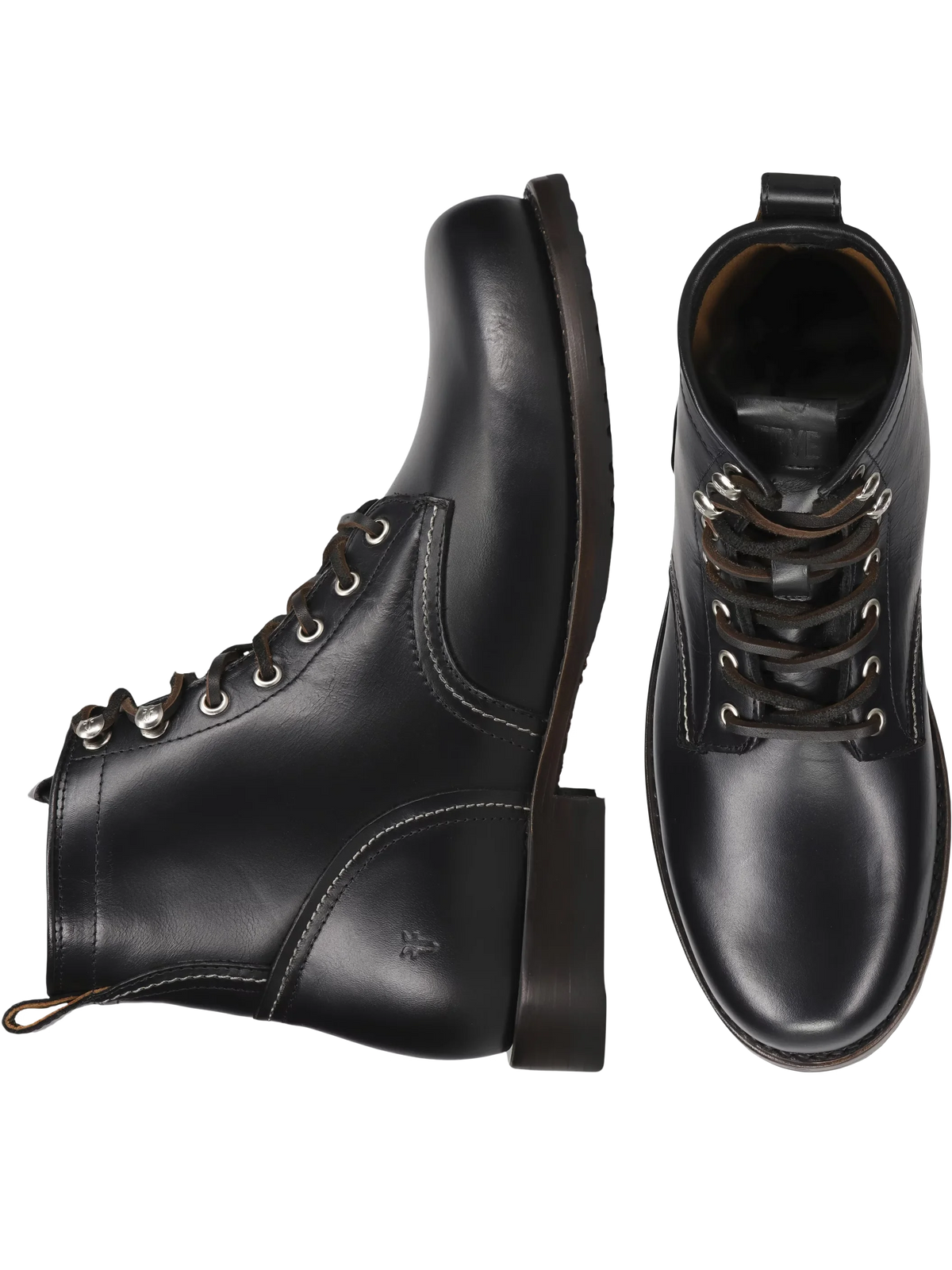 Hudson Leather Plain Toe Work Boots