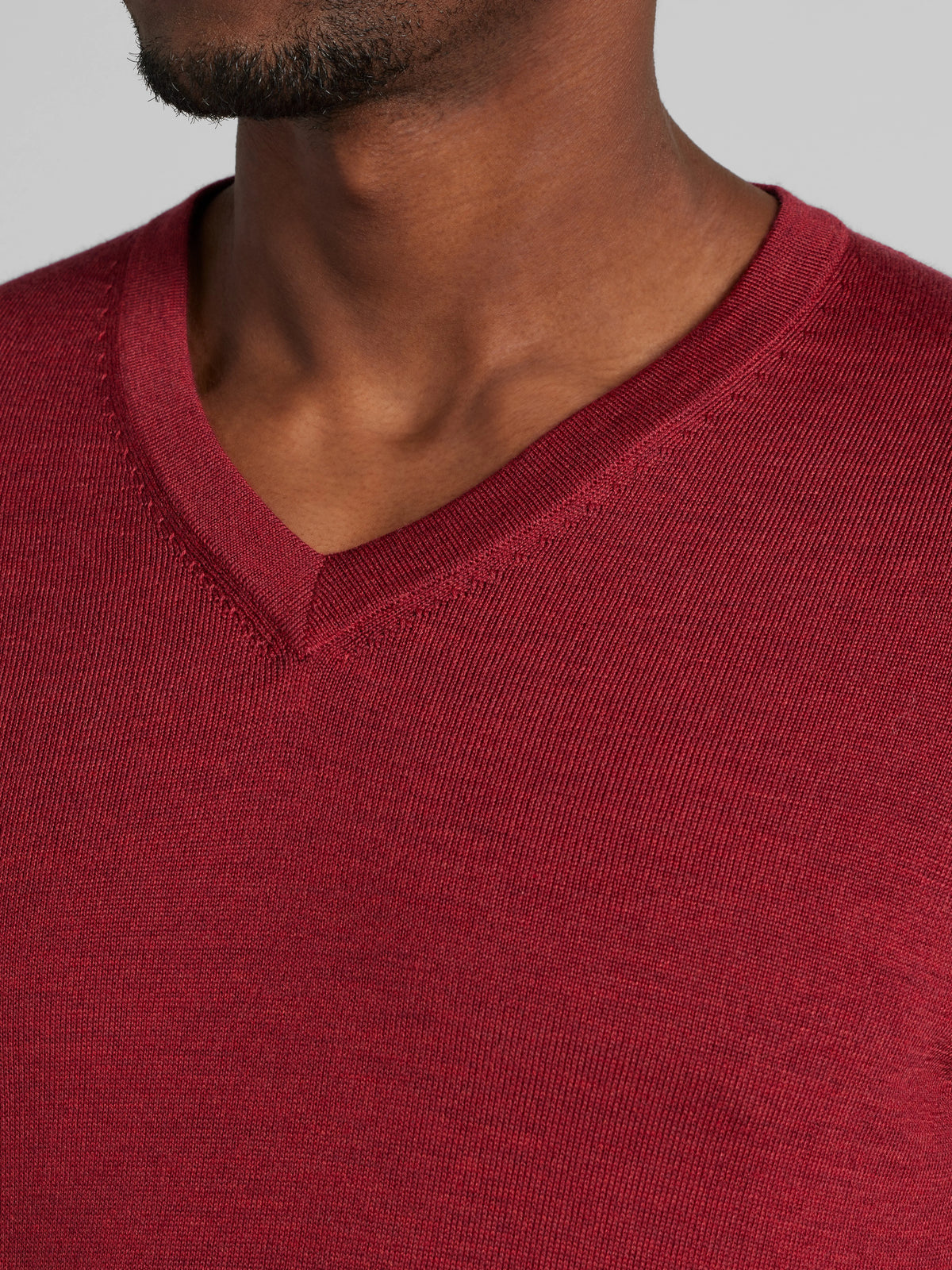 Merino Wool V-Neck Sweater