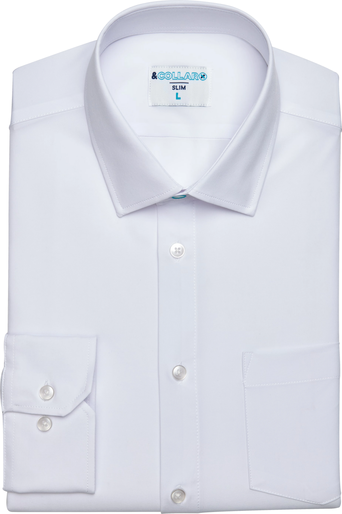 Slim Fit Moisture-Wicking Dress Shirt