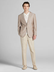 Slim Fit Notch Lapel Herringbone Dinner Jacket