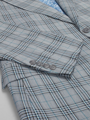 Modern Fit Plaid Suit