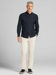 CHILLFLEX Seersucker 4-Way Stretch Button Up Shirt