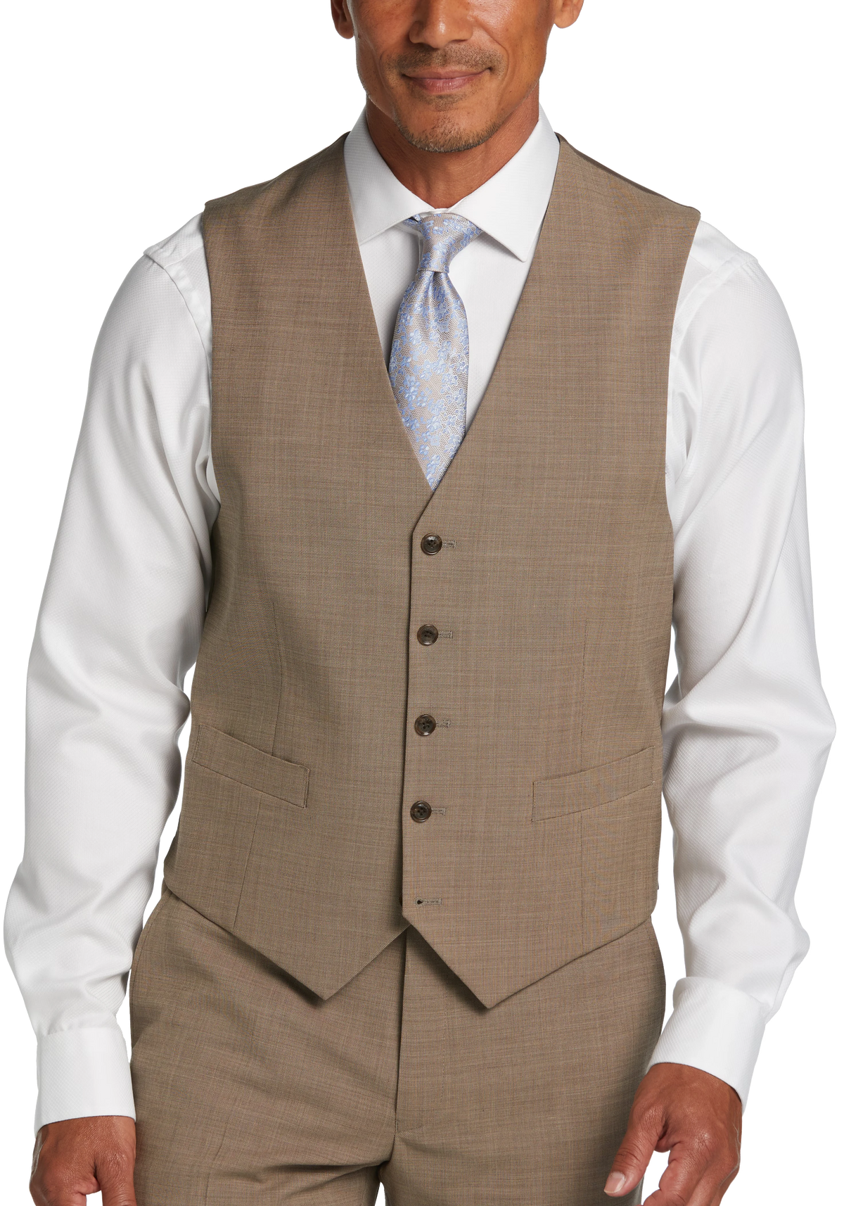 Modern Fit Premium Wool Blend Suit Vest