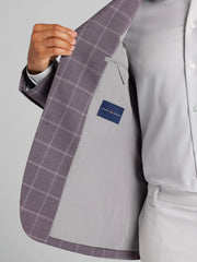 Classic Fit Premium Wool Blend Windowpane Sport Coat