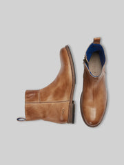 Kaldi Leather Plain Toe Boots