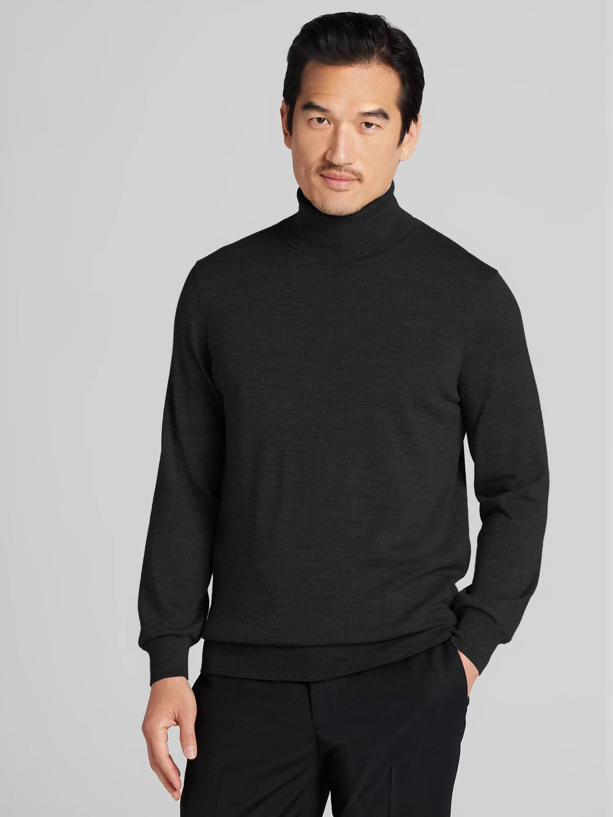 Modern Fit Merino Wool Turtleneck Sweater