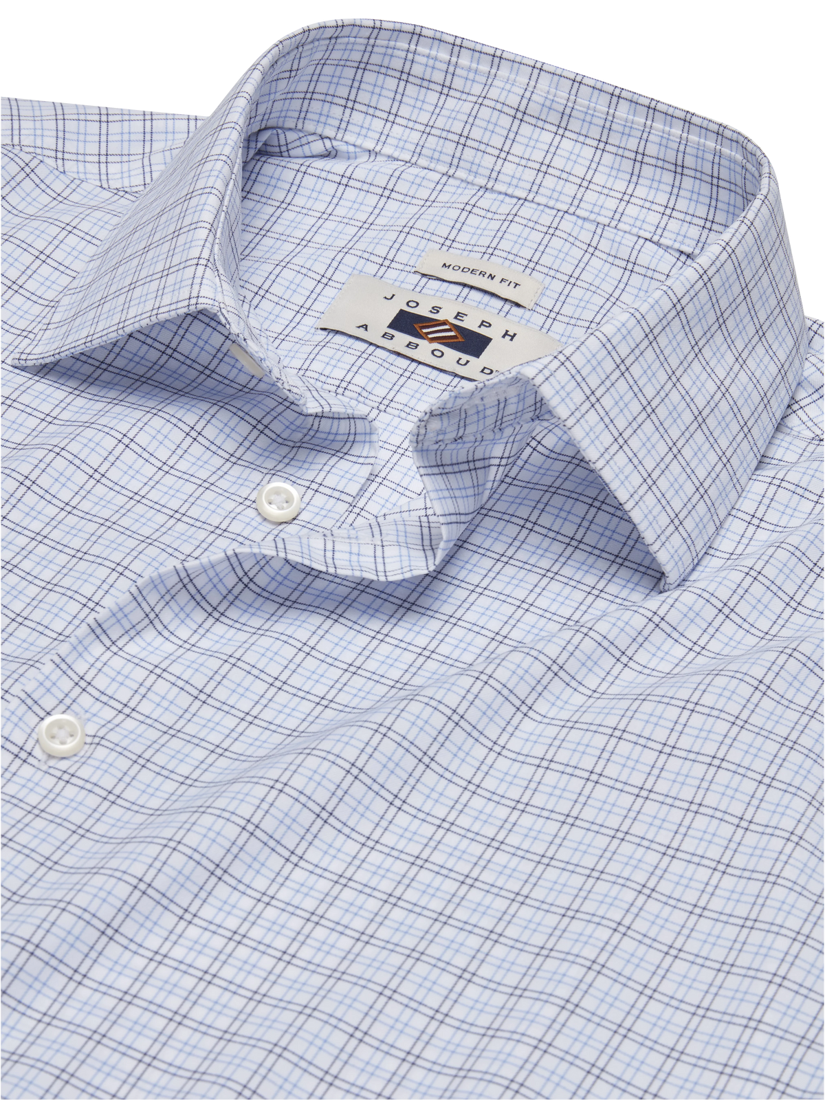 Modern Fit Performance Plaid Dress Shirt