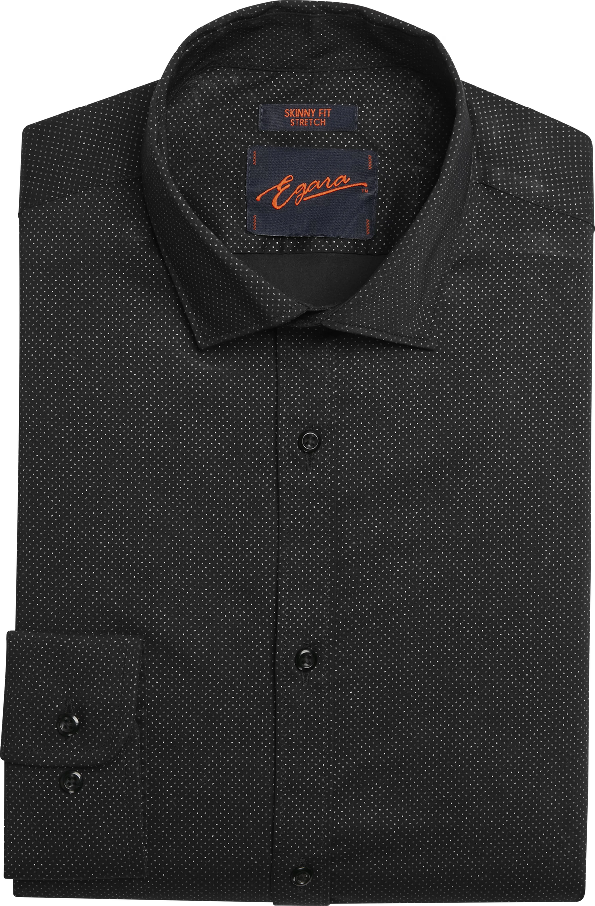 Skinny Fit Dot Dress Shirt