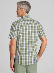 Modern Fit Plaid Short Sleeve Button Down Shirt