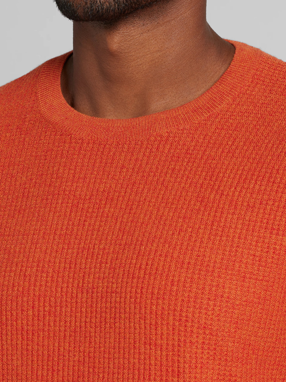Textured Crewneck Sweater