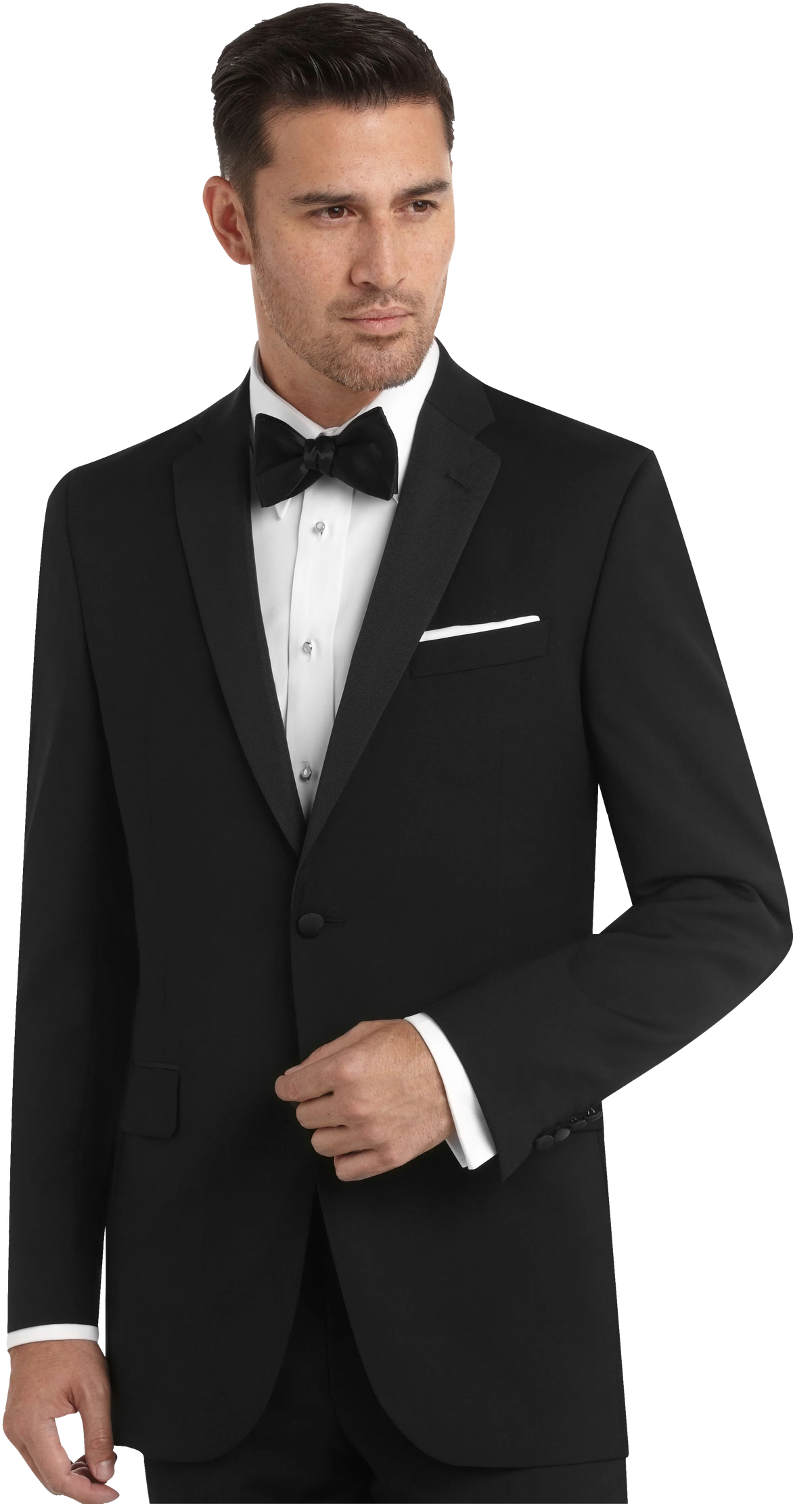 Slim Fit 100% Wool Notch Lapel Tuxedo Jacket