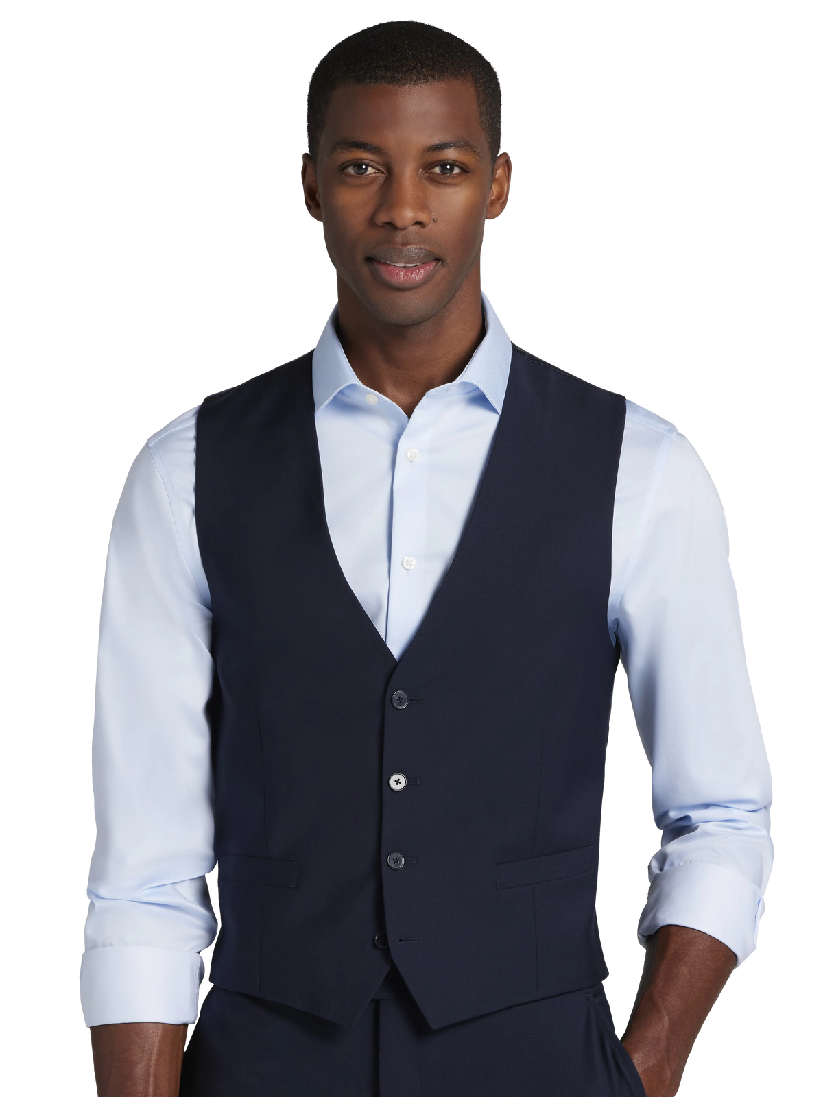 X-Fit Slim Fit Premium Wool Blend Suit Vest
