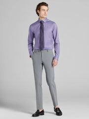 Slim Fit Sharkskin Dress Shirt
