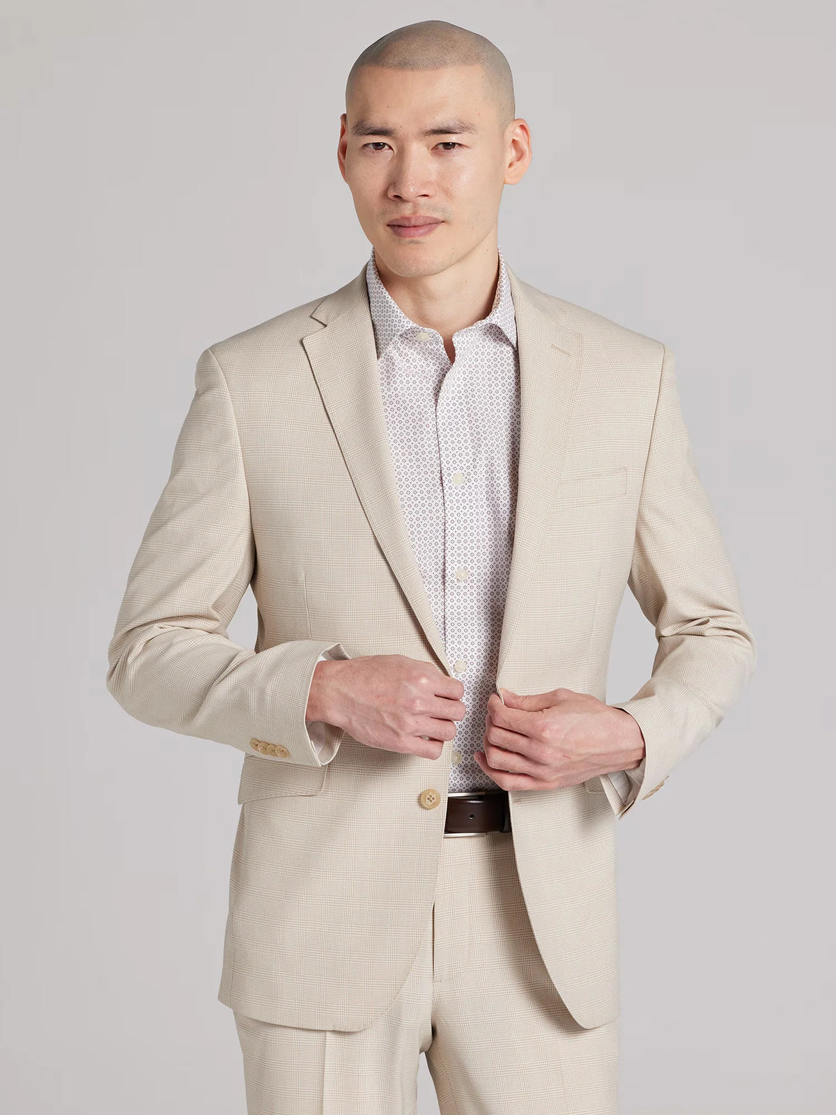 Slim Fit Plaid Suit