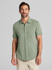 Modern Fit Short Sleeve Button Up Shirt