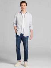 Slim Fit Ultra Performance Stretch Mini Plaid Dress Shirt
