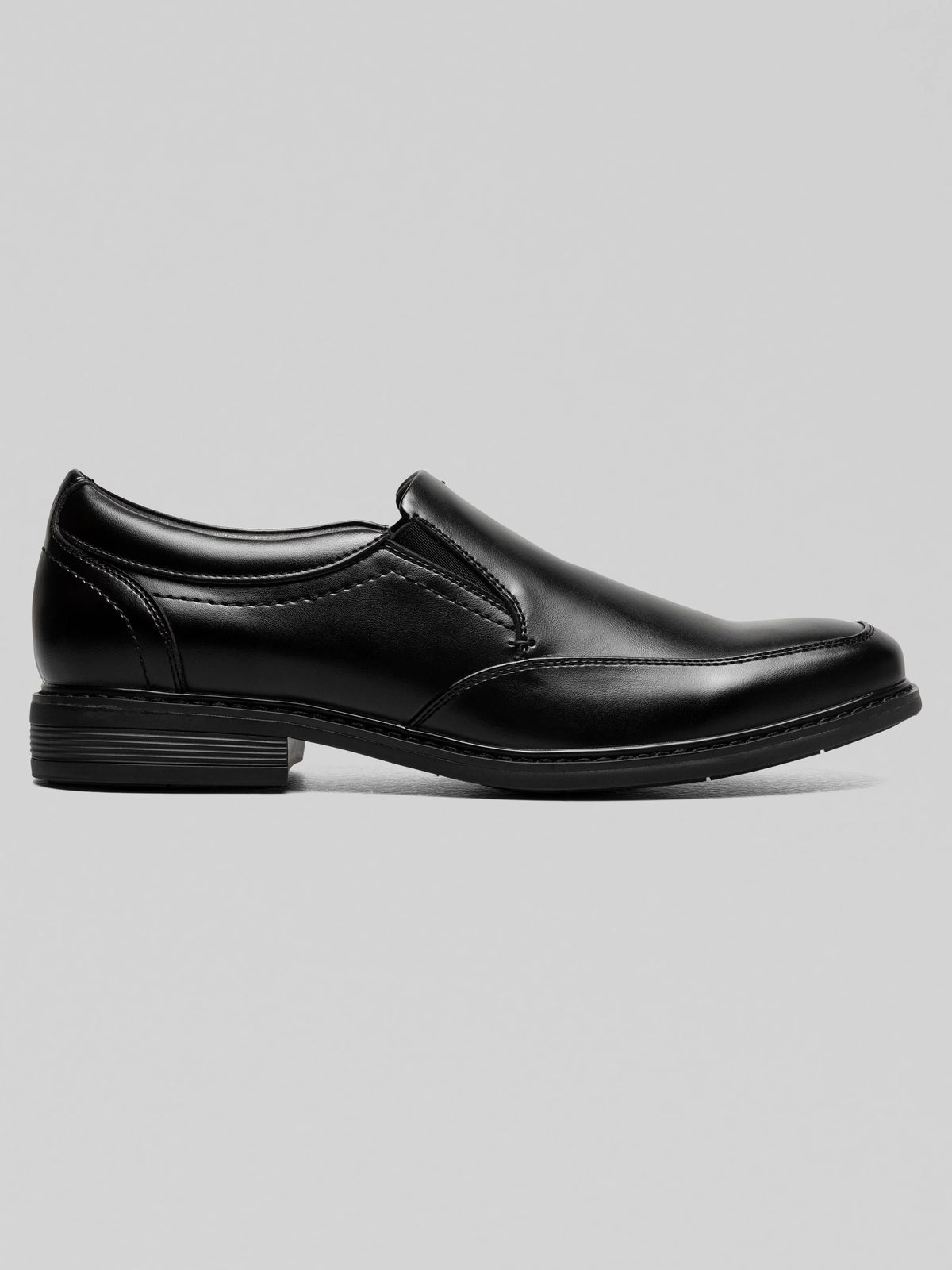 Stark Leather Moc Toe Slip-On Shoes