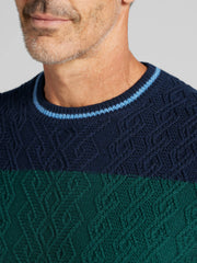 Big Stripe Crewneck Sweater