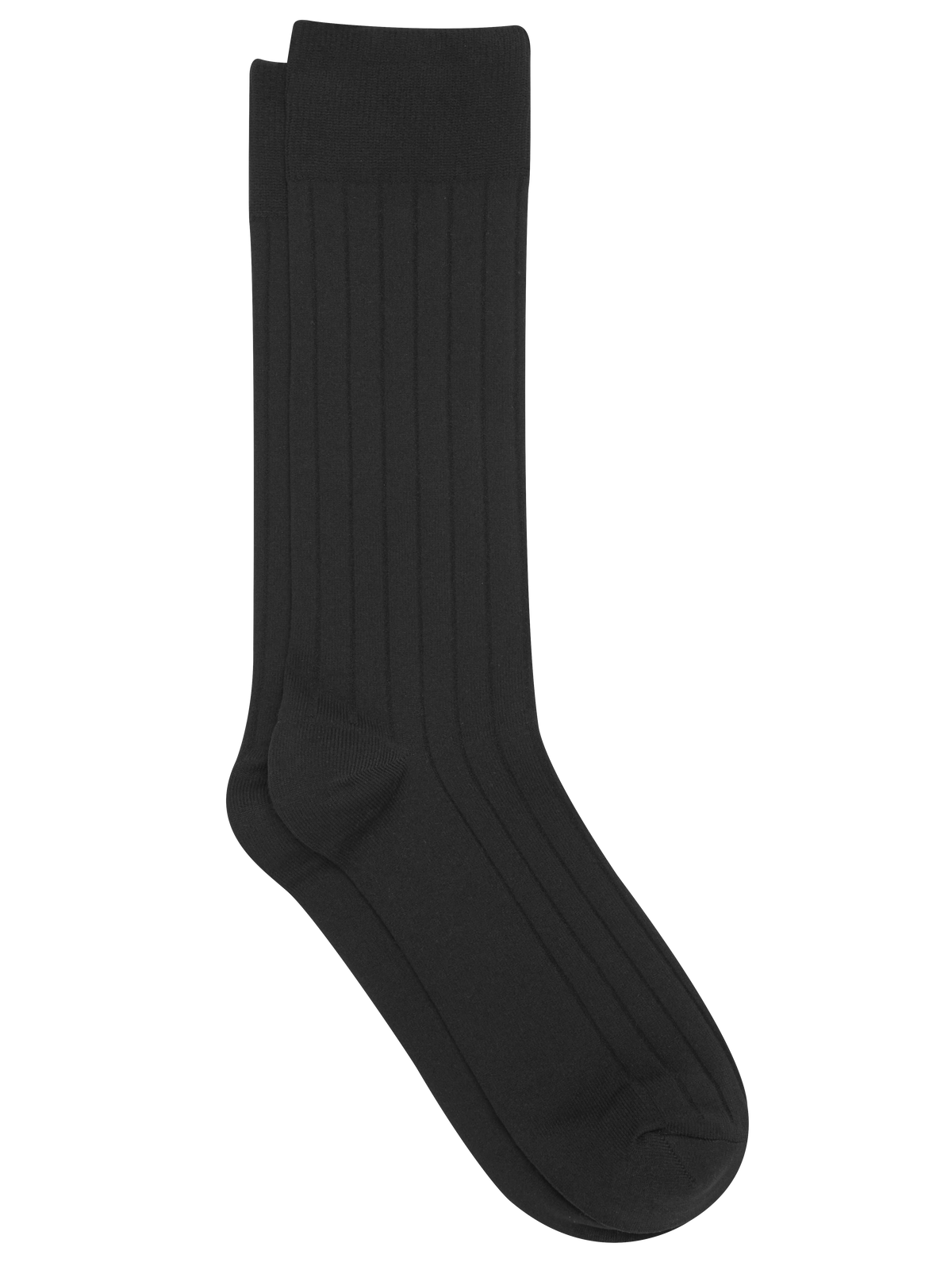 Solid Ribbed Tux Socks, 1-pair