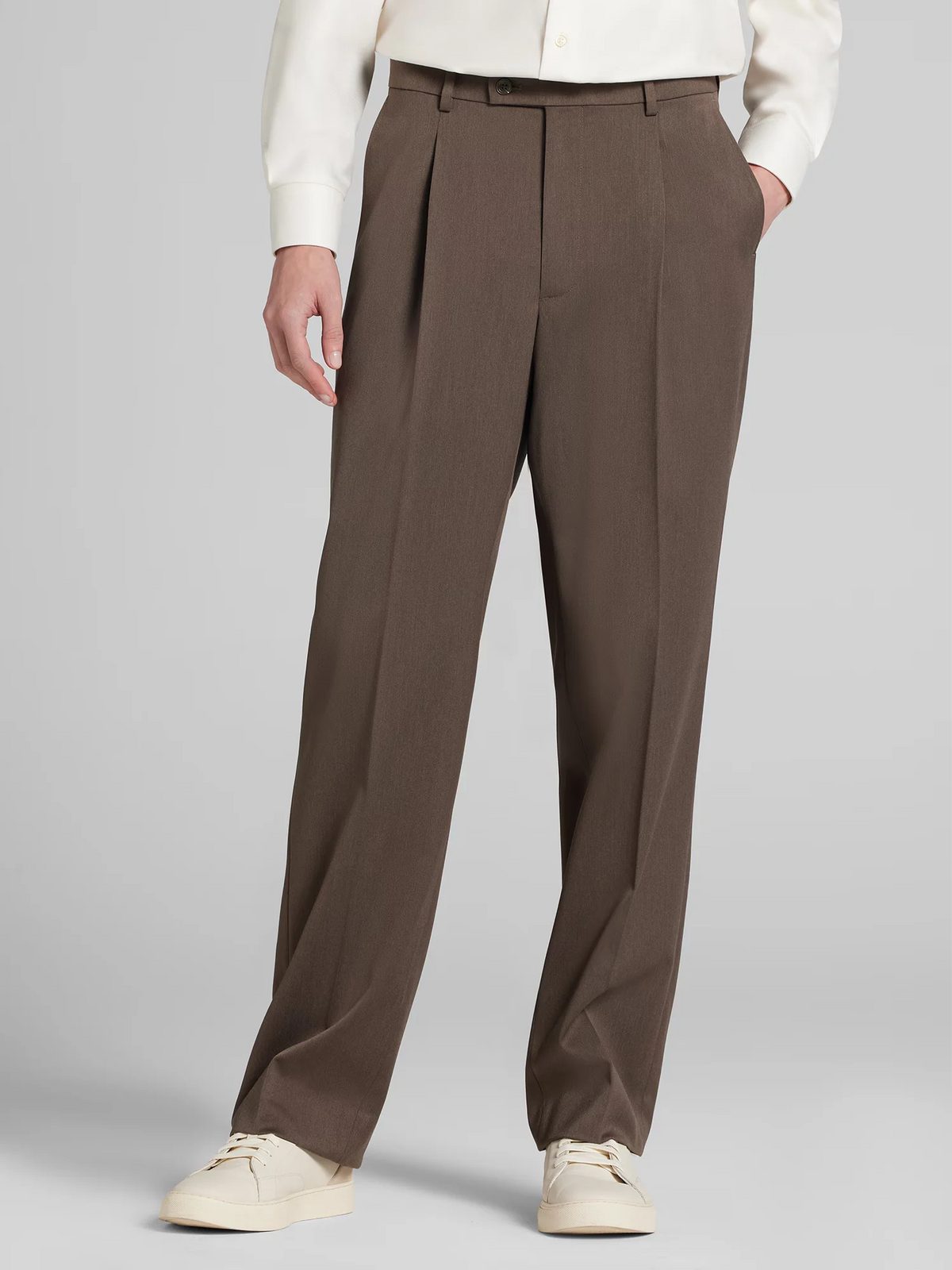 Relaxed Single Pleat Suit Pants