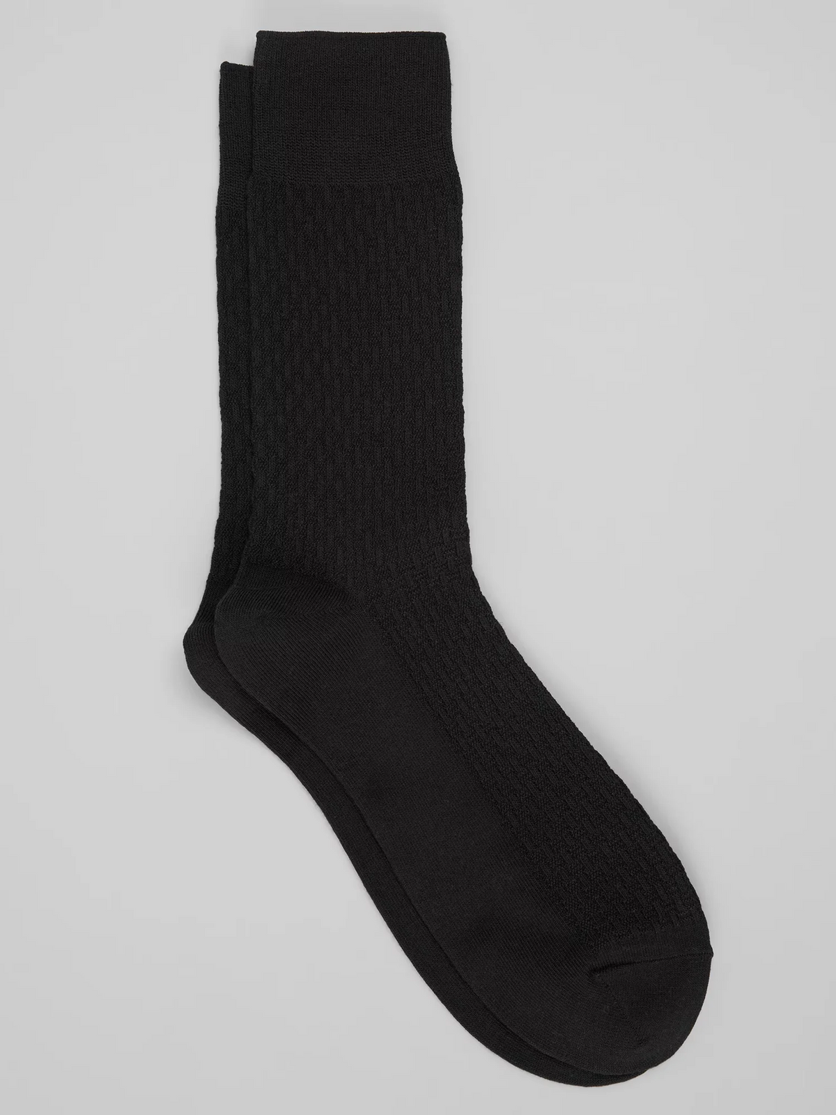 Basketweave Dress Socks, 1-Pair