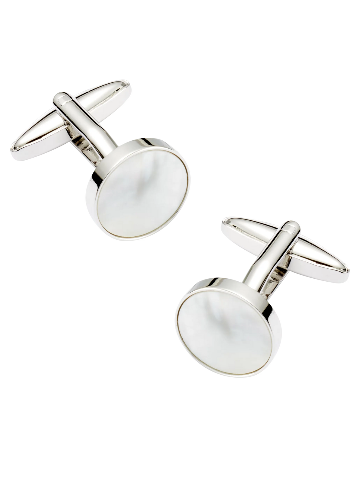 Round Mother-of-Pearl Cufflinks
