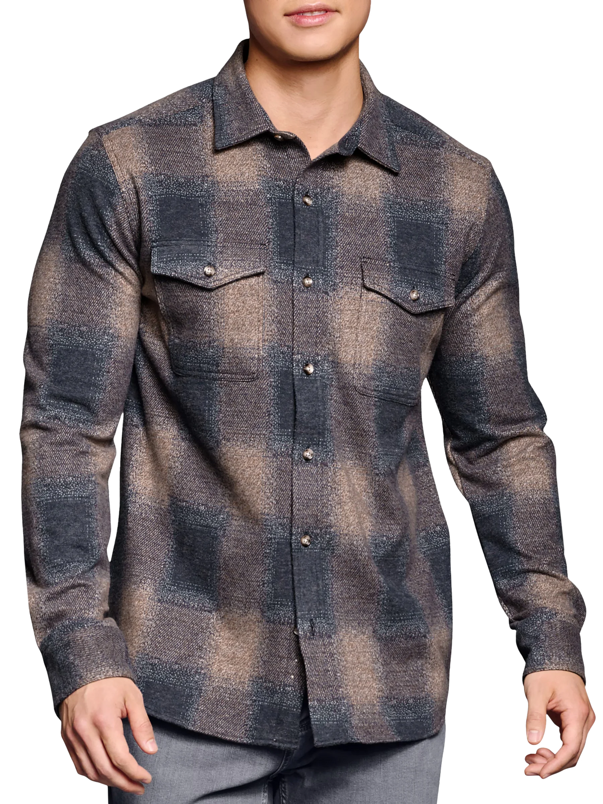 Modern Fit Button Up Shirt