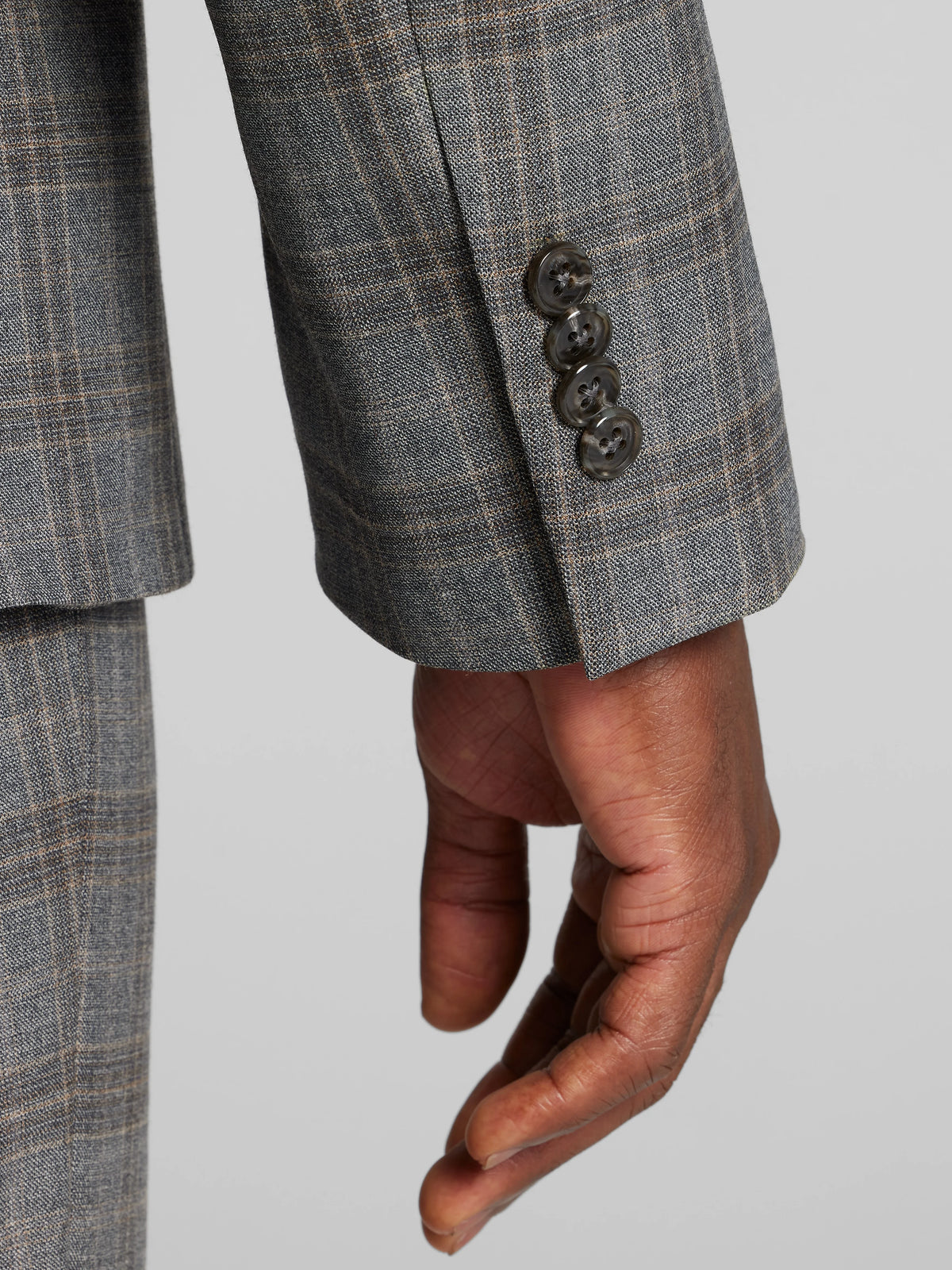 Classic Fit Plaid Suit Jacket