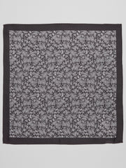 Mini Paisley Pine Silk Pocket Square