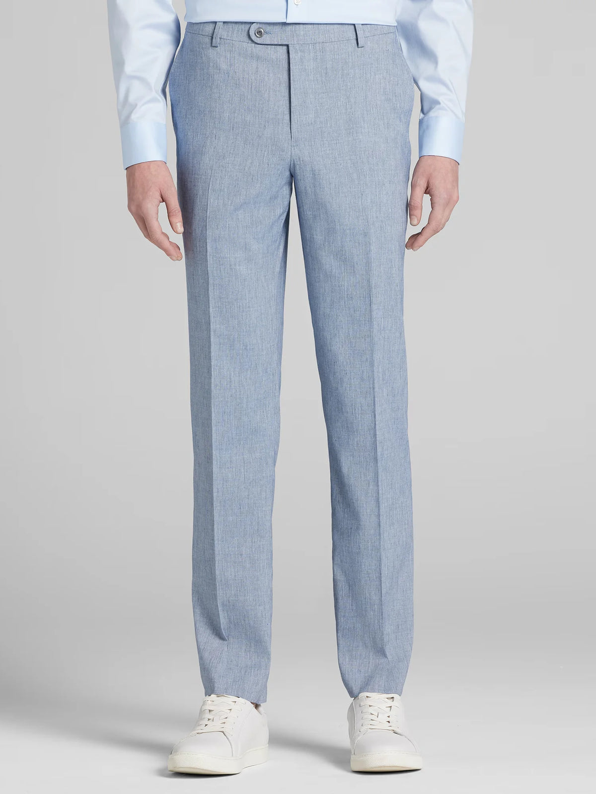 Slim Fit Flat Front Pre-Hemmed Suit Pants