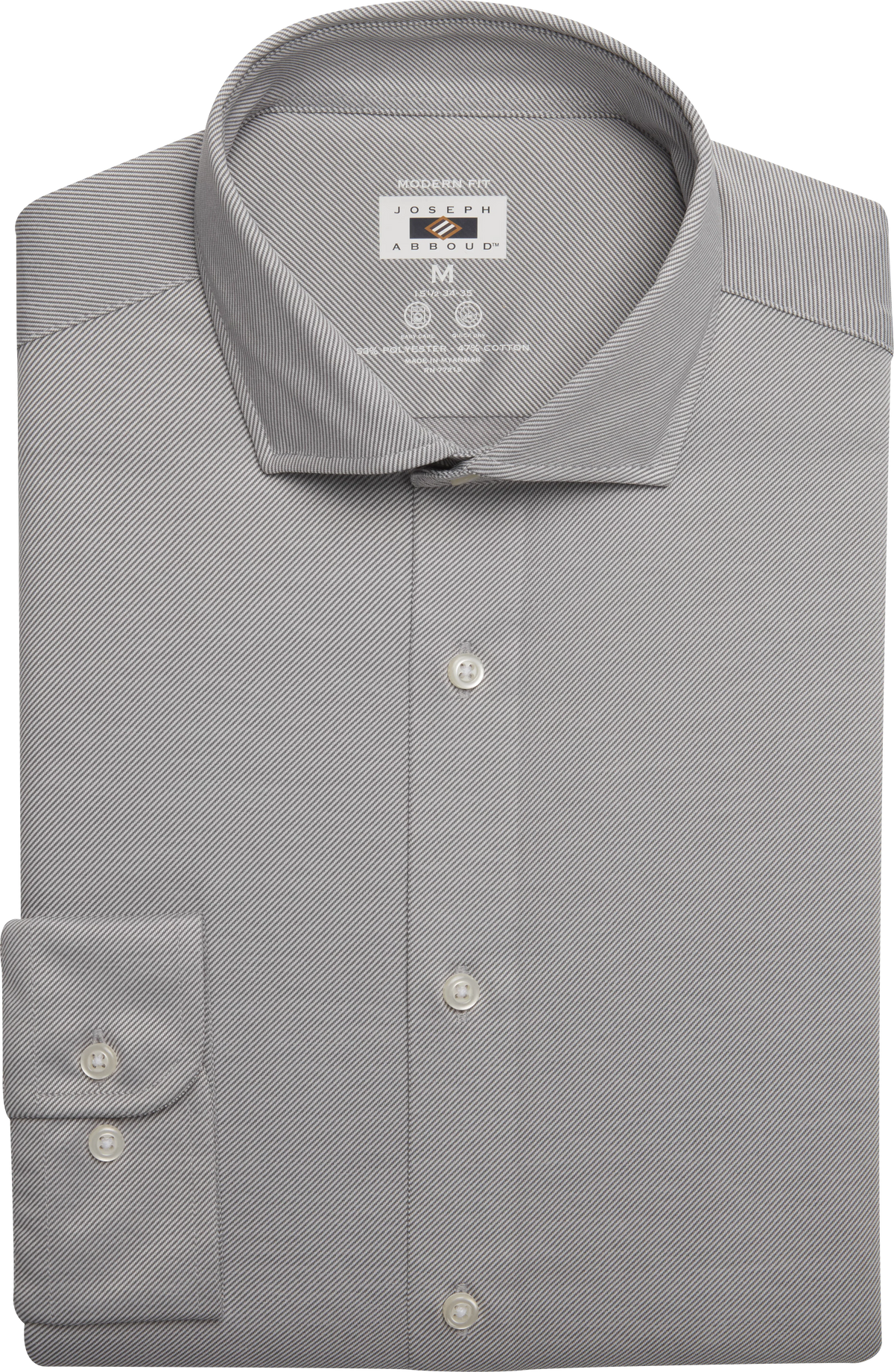 Modern Fit Performance Knit Twill Dress Shirt