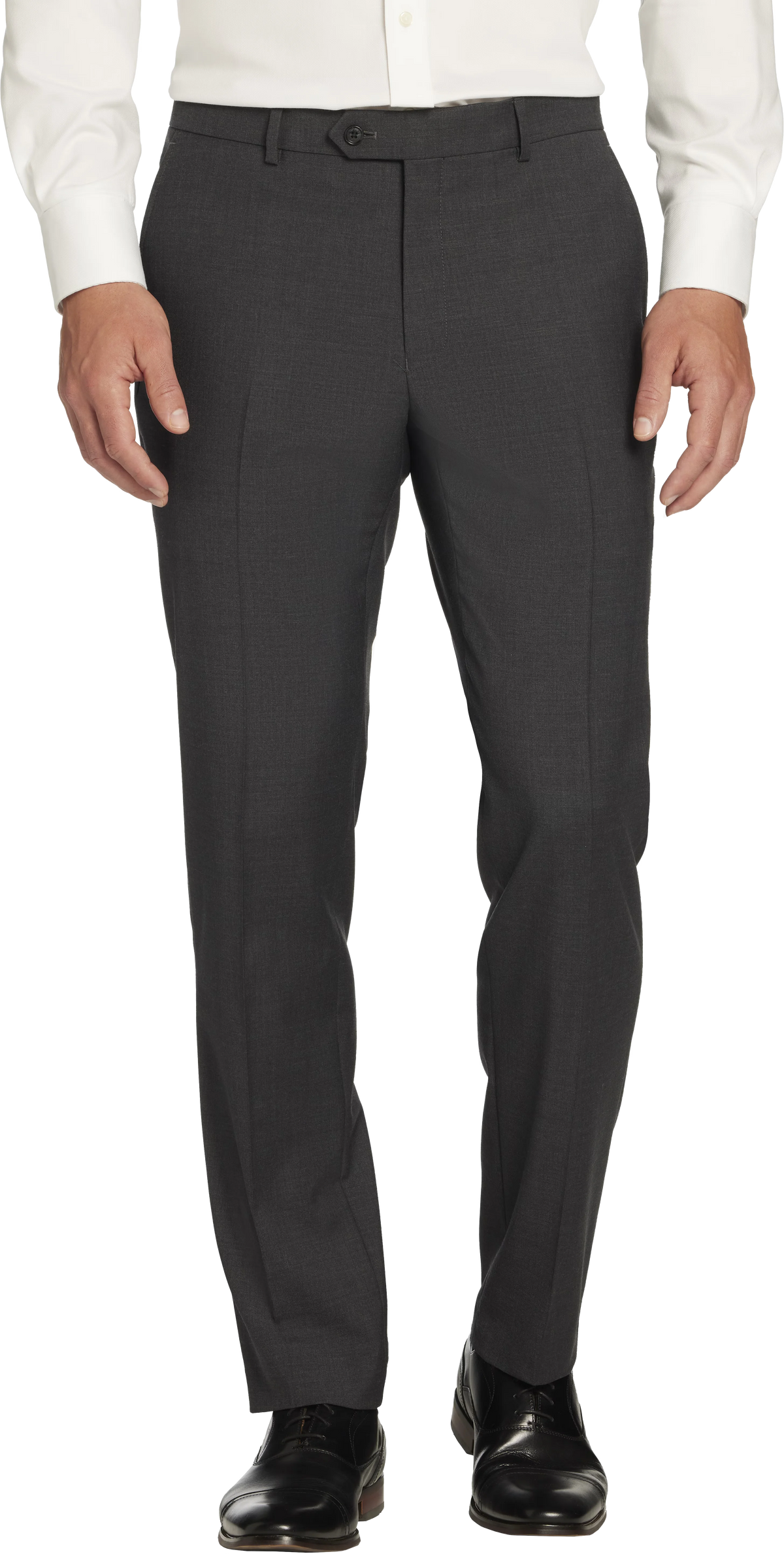 Modern Fit Premium Wool Blend Twill Suit Pants