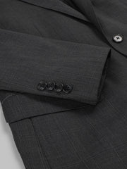 Classic Fit Premium Wool Blend Check Suit Jacket