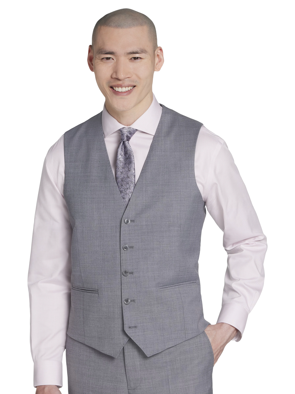 Slim Fit Premium Wool Blend Suit Vest