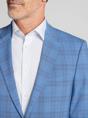 Classic Fit Plaid Suit Jacket