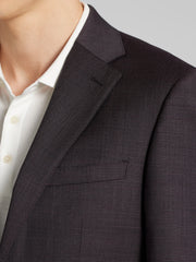 Slim Fit Grid Suit Jacket