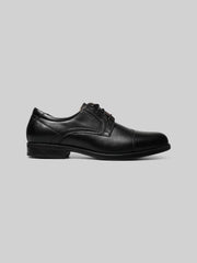 Finance Leather Cap Toe Lace-up Oxfords