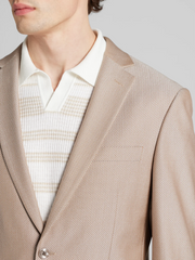 Slim Fit Notch Lapel Herringbone Dinner Jacket