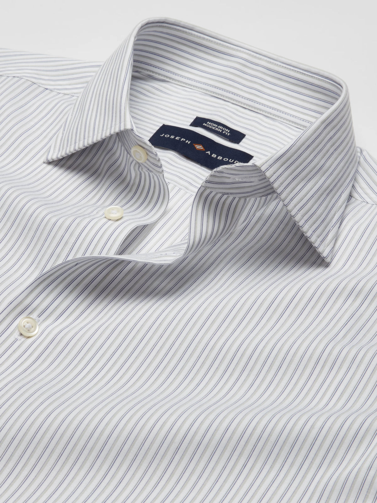 Modern Fit 100% Cotton Stripe Dress Shirt
