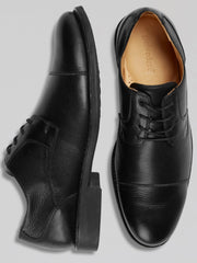 Duke Leather Lace-up Cap Toe Oxfords