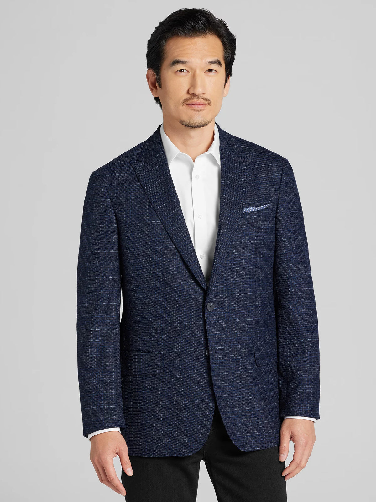 Modern Fit Plaid Sport Coat