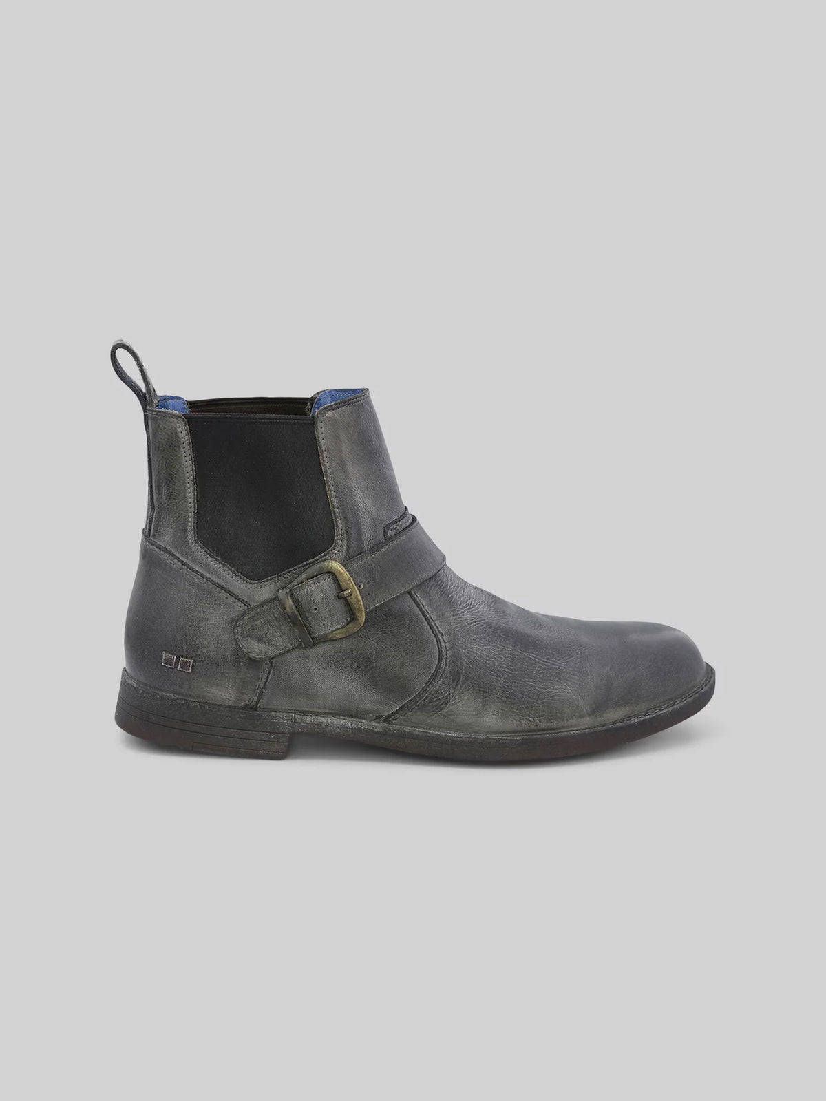 Michelangelo Leather Lace-Up Plain Toe Chelsea Boots