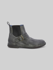Michelangelo Leather Lace-Up Plain Toe Chelsea Boots