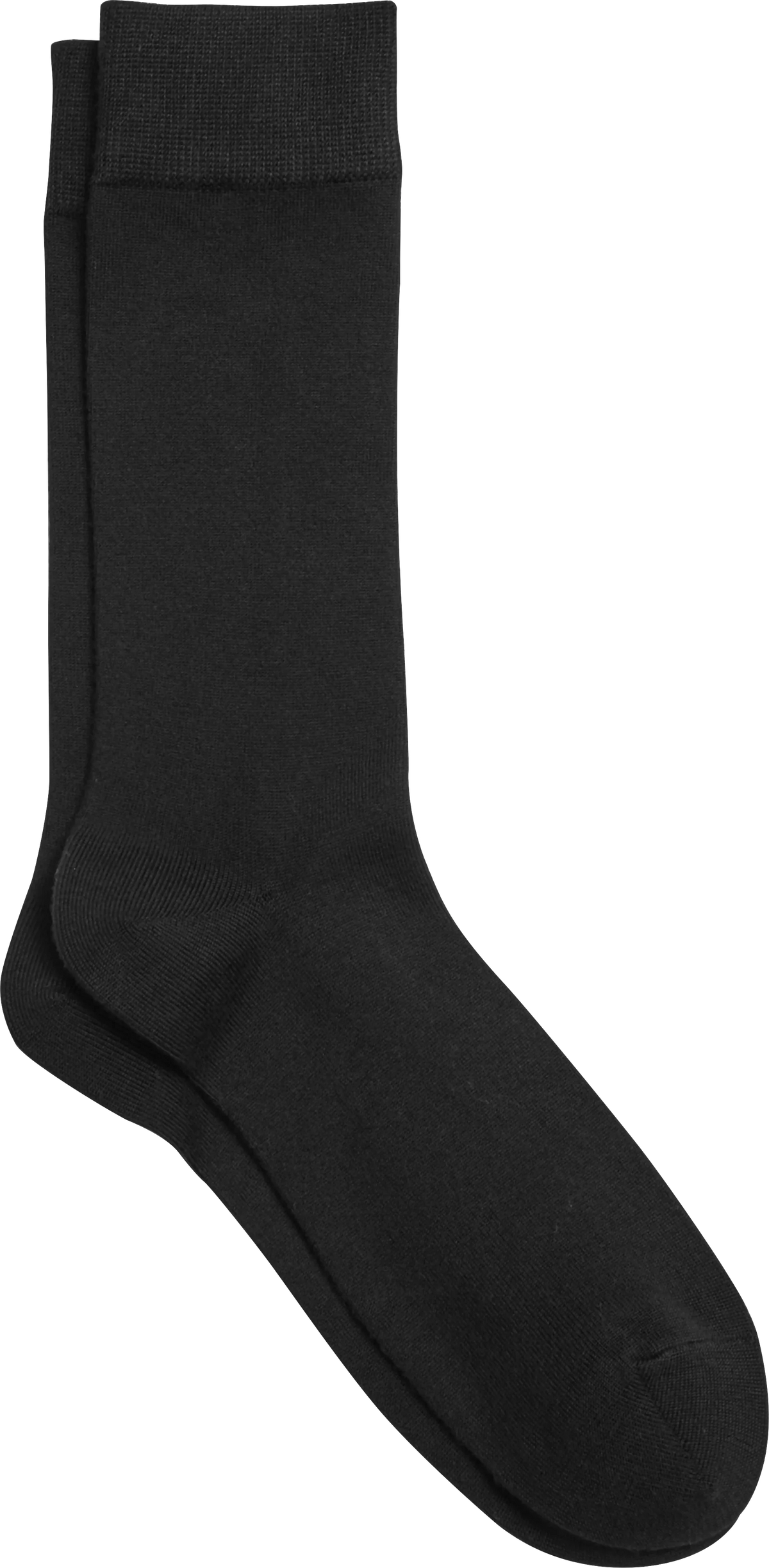 Solid Ribbed Lux Socks, 1-pair