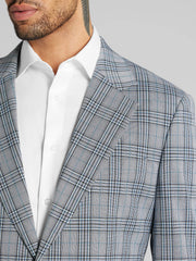 Modern Fit Plaid Suit