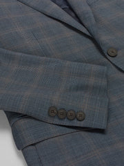 Modern Fit Plaid Suit