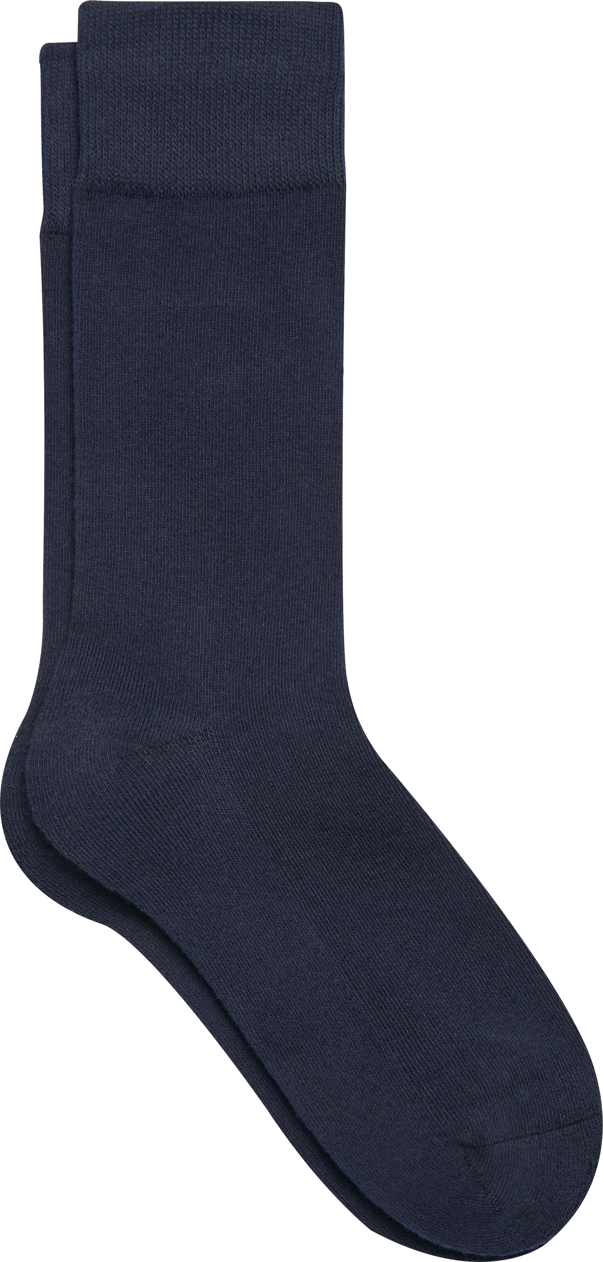 Solid Cushioned Dress Socks, 1-pair