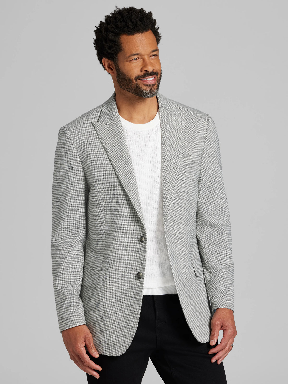 Modern Fit Houndstooth Sport Coat