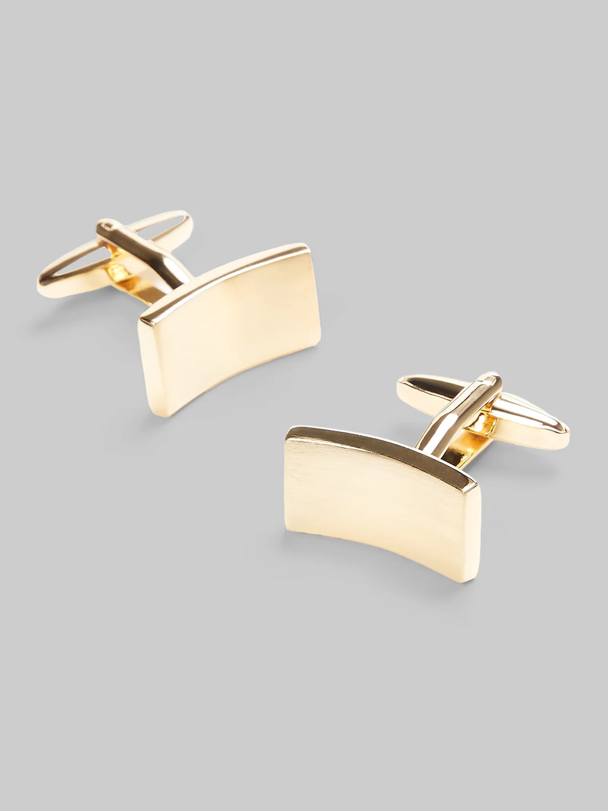 Curved Rectangle Cufflinks